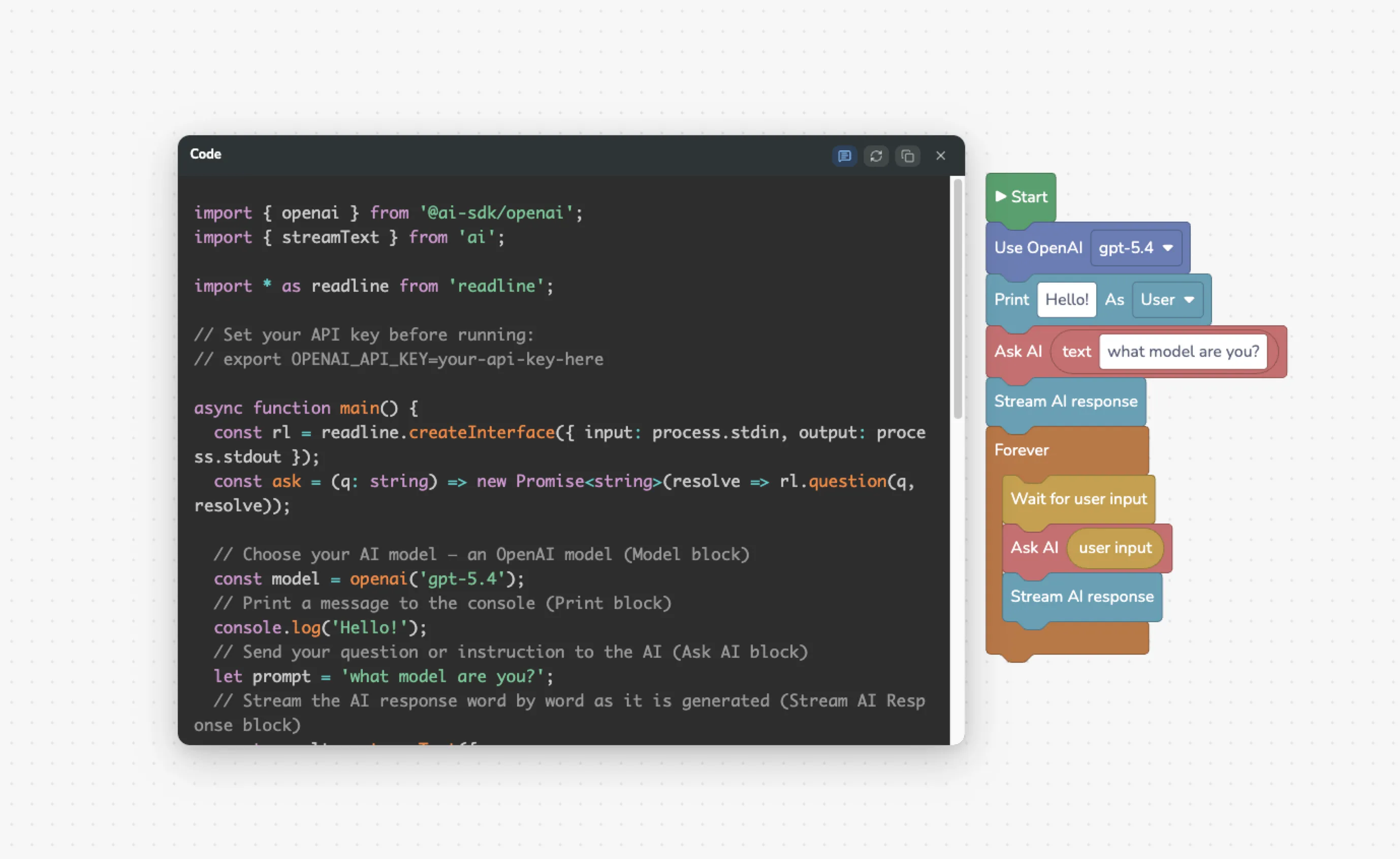 Learning with Blocks Builder AI